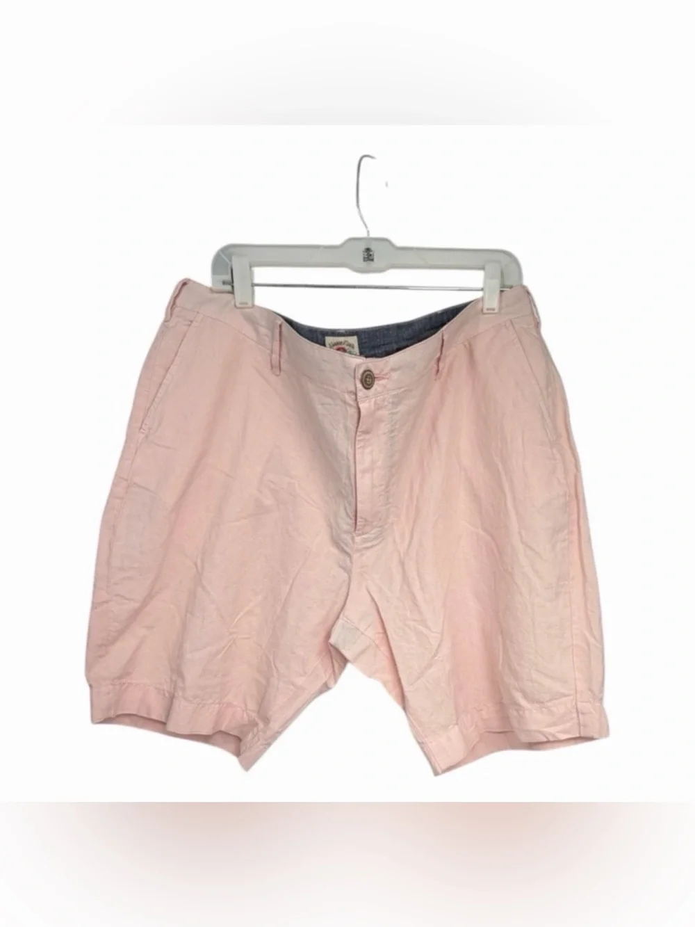 Faherty Malibu Linen Shorts Mens 40 Pink 9